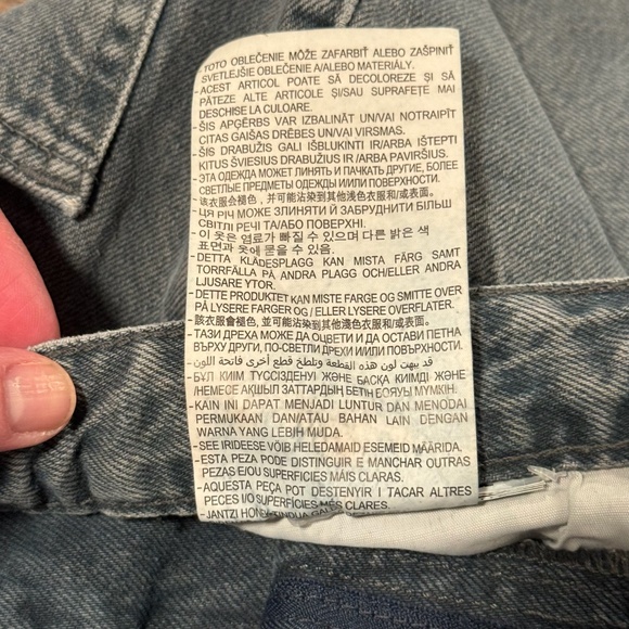 Zara High Rise Wide Leg Jeans (Grey) - Picture 6 of 7